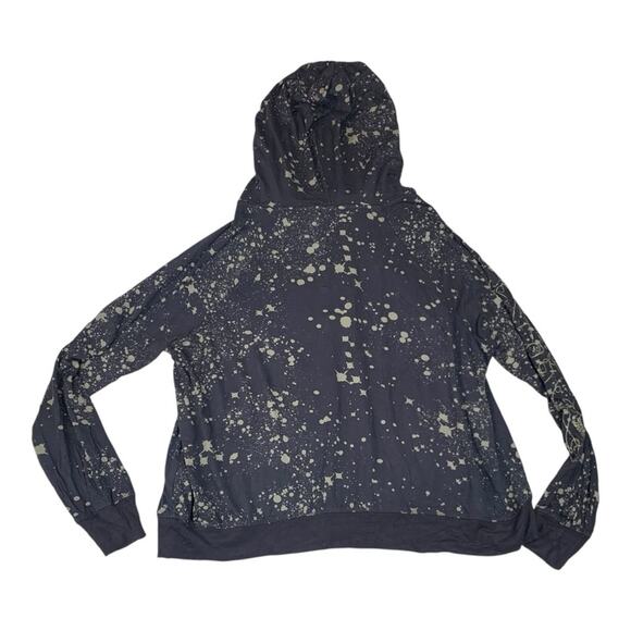 Torrid Lovesick women's size 1 1x  gray skull zip up jacket paint splatter - Picture 3 of 13